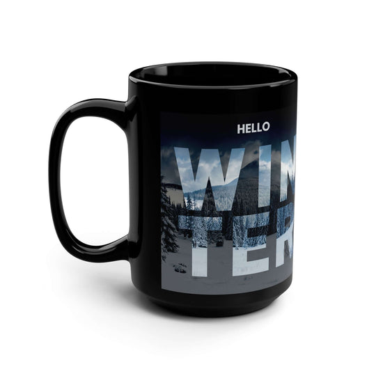 Hello Winter Ceramic Mug Mug Printify