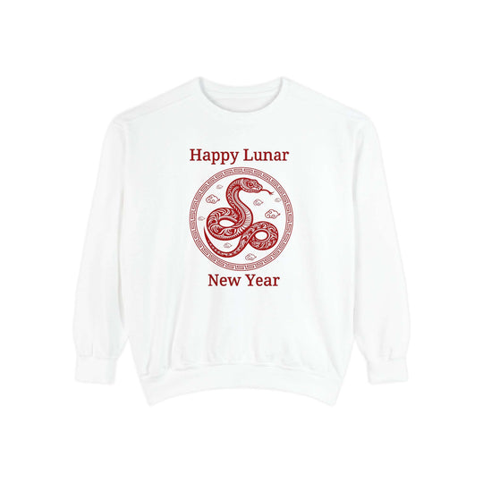 Lunar New Year Sweatshirt - Year of the Snake 2025 Sweatshirt Printify White S