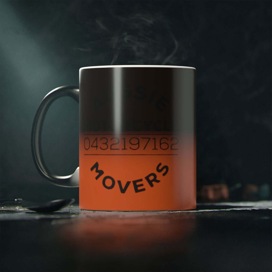 Aussie Motorcycle Movers Brand Magic Mug - Sip in Style, Support the Brand! Mug Printify