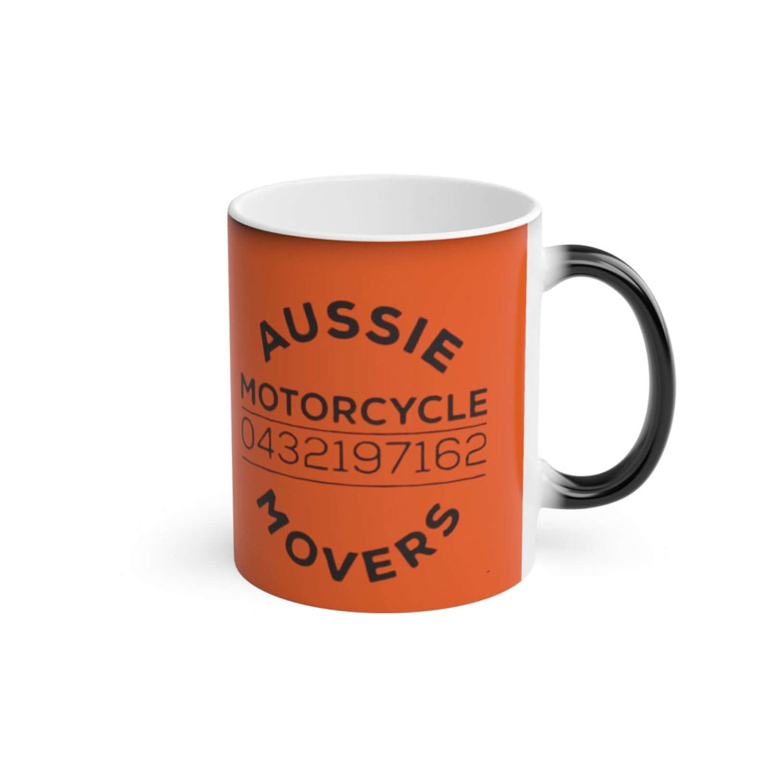 Aussie Motorcycle Movers Brand Magic Mug - Sip in Style, Support the Brand! Mug Printify