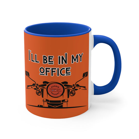 Aussie Motorcycle Movers Brand Mug - I Will Be in My Office Mug Mug Printify