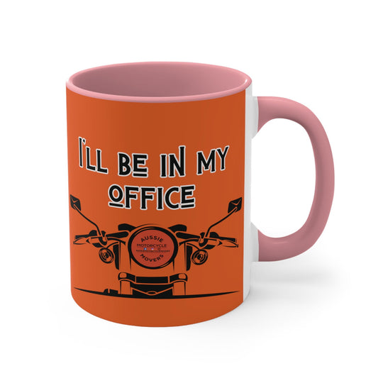 Aussie Motorcycle Movers Brand Mug - I Will Be in My Office Mug Mug Printify