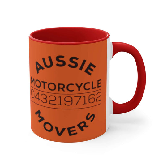 Aussie Motorcycle Movers Colorful Accent Mugs, 11oz Mug Printify
