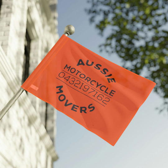 Aussie Motorcycle Movers Flag Home Decor Printify 36" x 24"