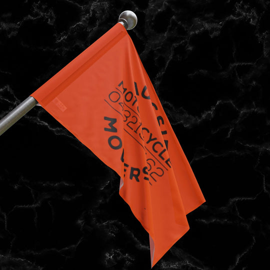 Aussie Motorcycle Movers Flag Home Decor Printify