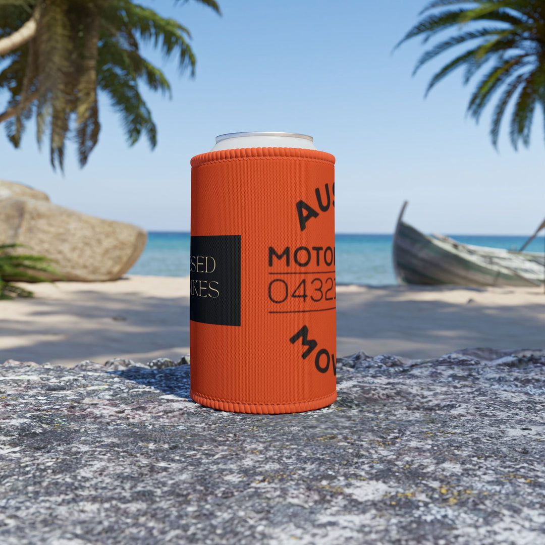 Aussie Motorcycle Movers, Obssed With Bikes Stubby Cooler Accessories Printify