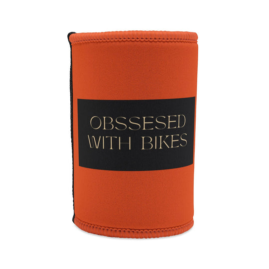 Aussie Motorcycle Movers, Obssed With Bikes Stubby Cooler Accessories Printify