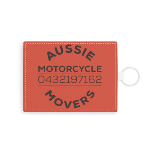 Aussie Motorcycle Movers Saffiano Leather Card Holder - Support The Brand in Style Accessories Printify One size White