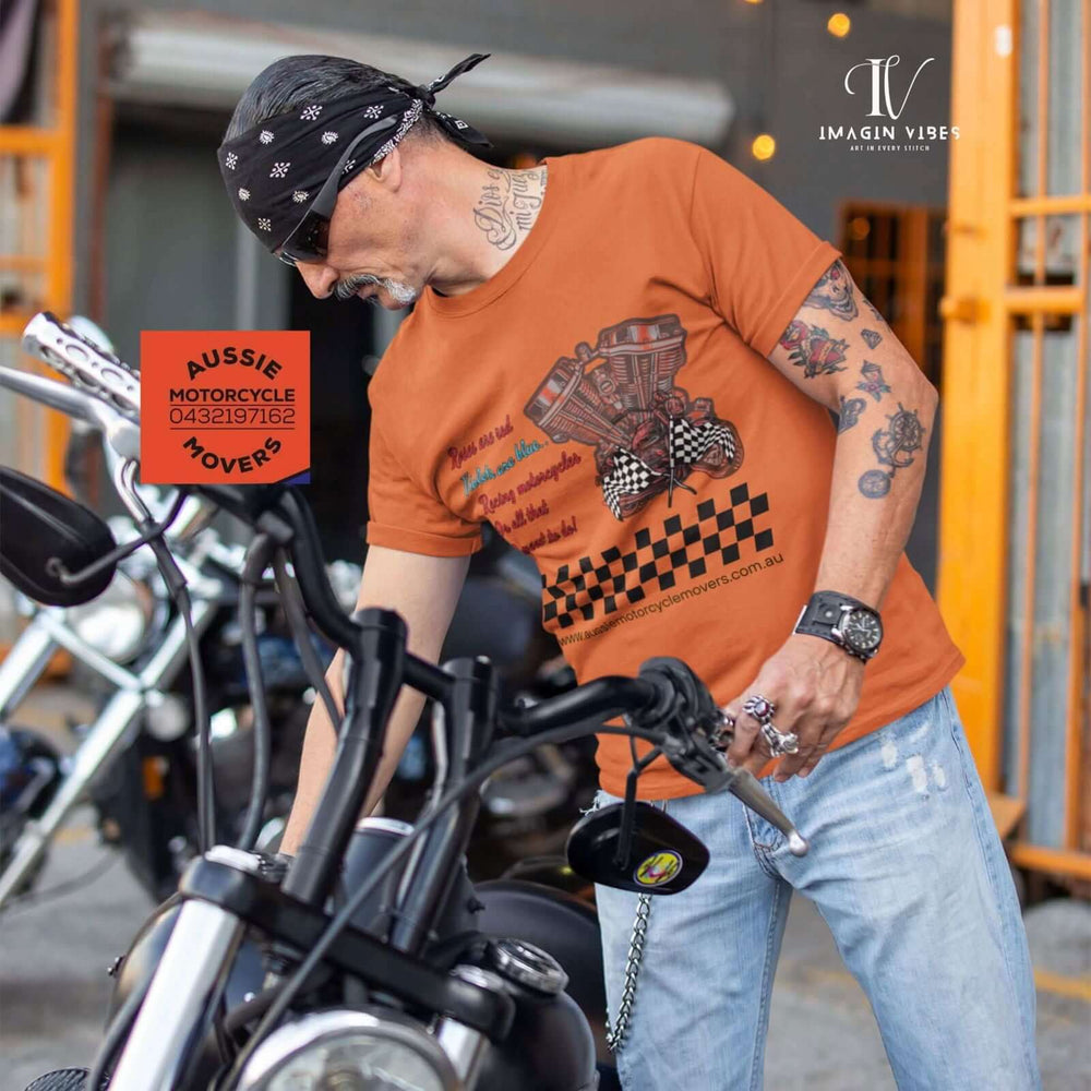 Aussie Motorcycle Movers Supporter T-Shirt: Show Your Passion T-Shirt Printify