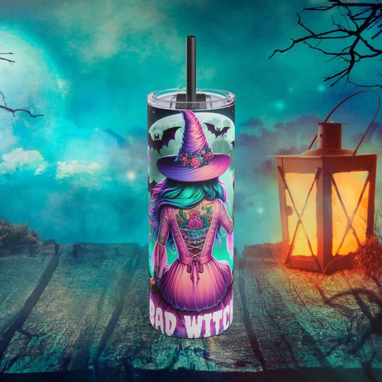 Bad Witch Halloween Tumbler Mug Printify