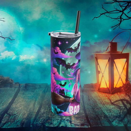 Bad Witch Halloween Tumbler Mug Printify