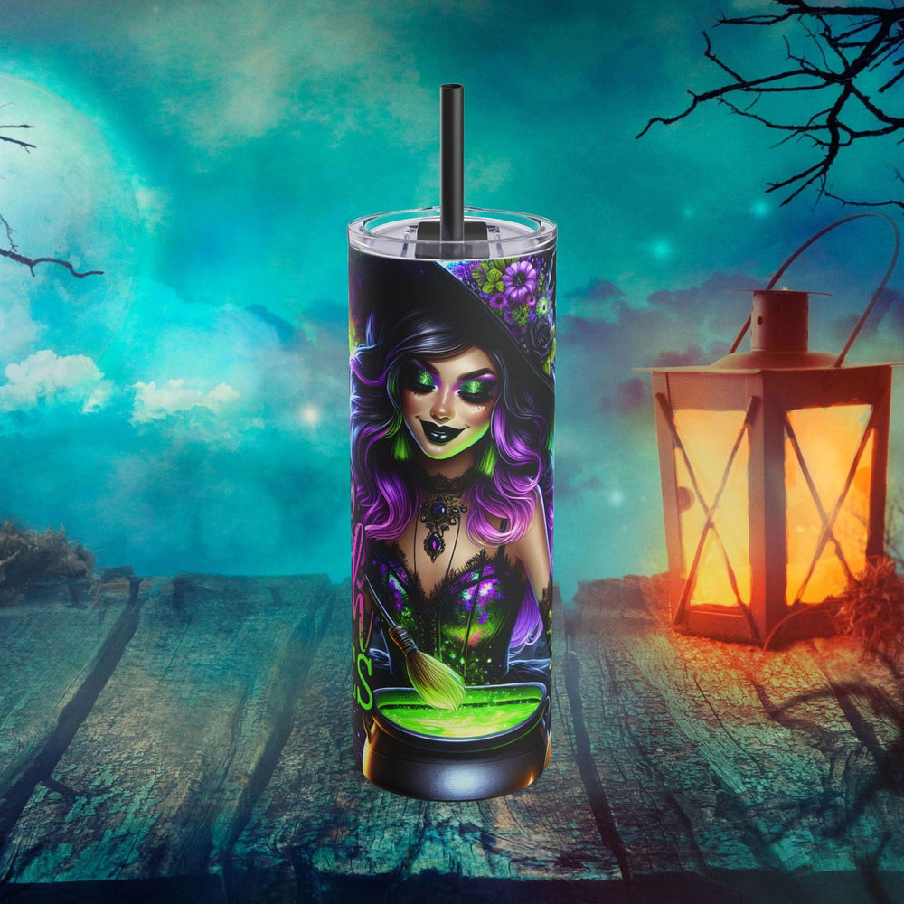 Bad Witch Vibes Halloween Tumbler Mug Printify Black 20oz Matte