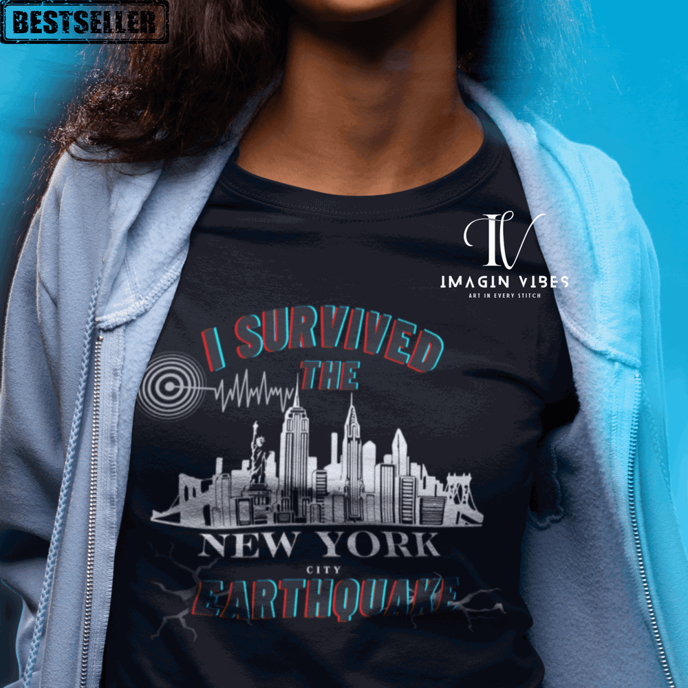 Big Apple Aftershocks: Hilarious 2024 NYC Earthquake Tee T-Shirt Printify