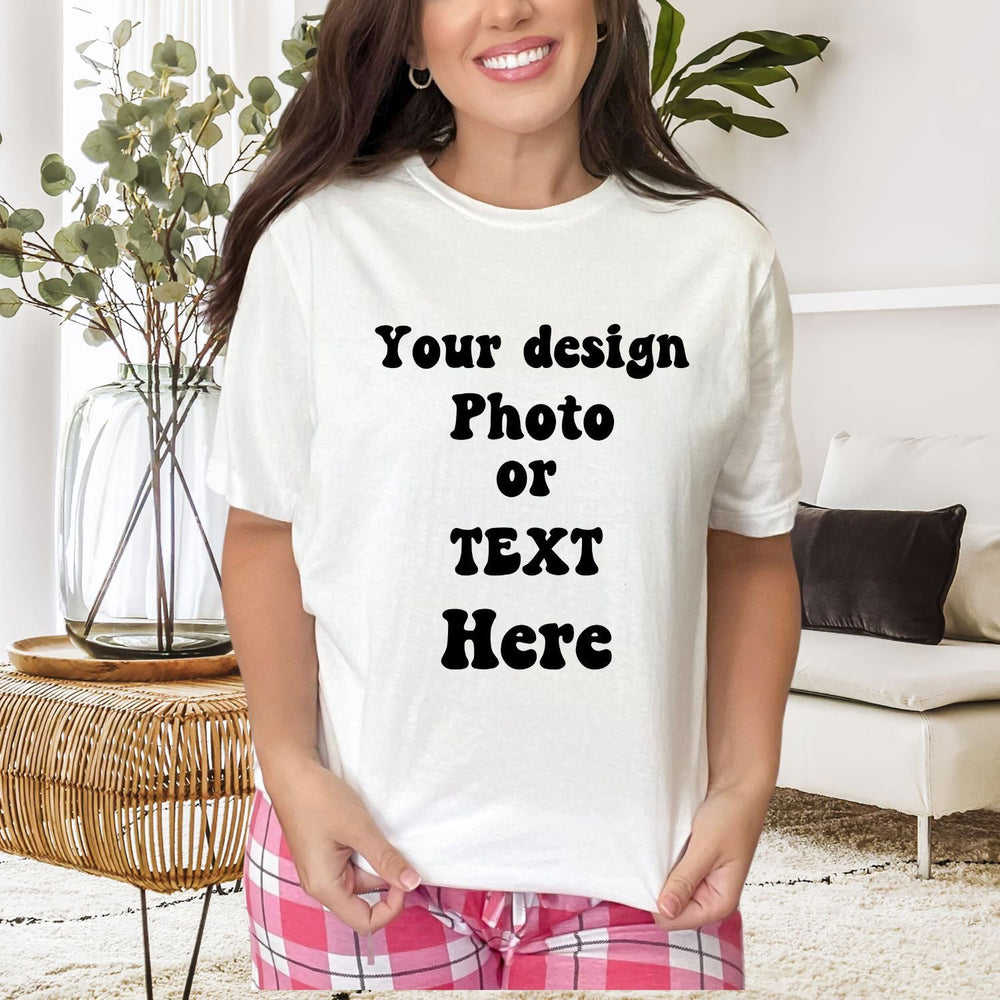 Custom T-Shirt: Photos, Text, Front or Back (Design Your Own) T-Shirt Printify