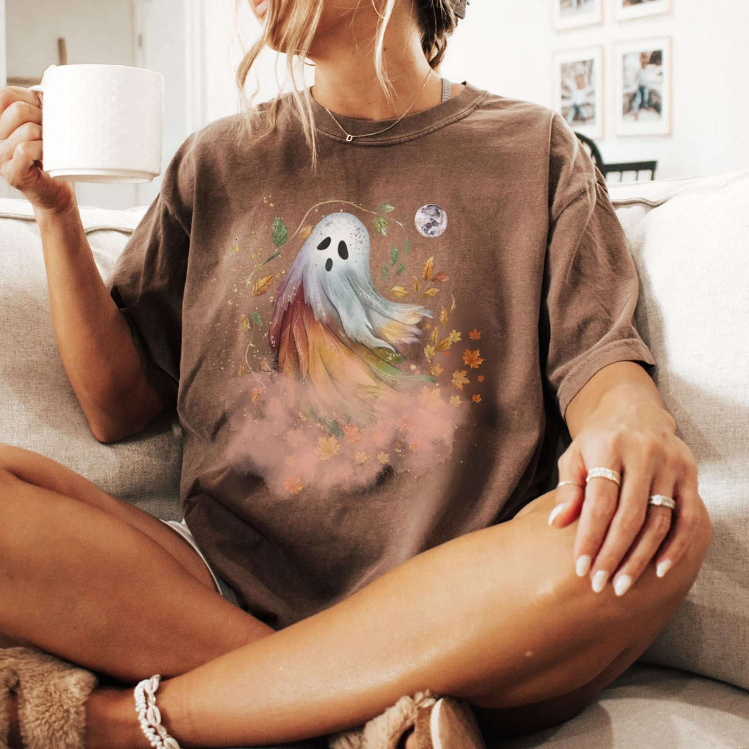 Cute Ghost Essence of Fall Sweatshirt Sweatshirt Printify