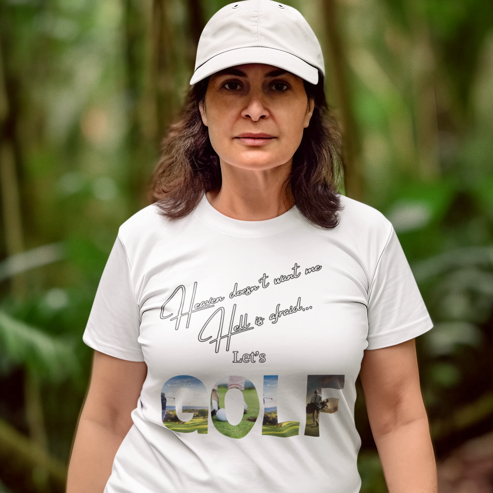 Divine Birdie or Hell's Bunker? Funny Golf T-Shirt T-Shirt Printify