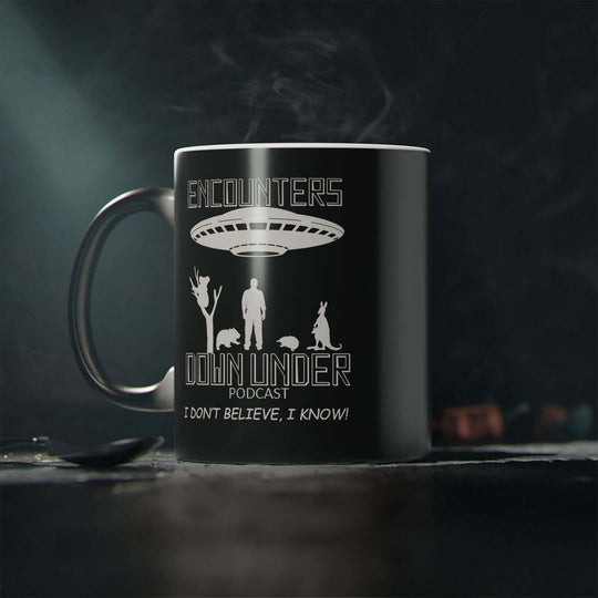 Encounters Down Under Magic Mug - Unveil Podcast Magic with Every Sip Mug Printify