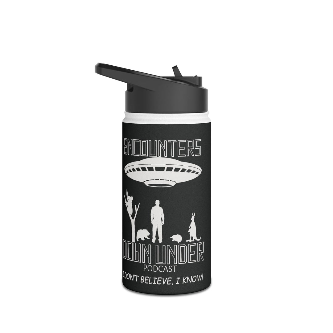 Encounters Down Under Podcast Stainless Steel Water Bottle - Stay Hydrated in Podcast Style Mug Printify