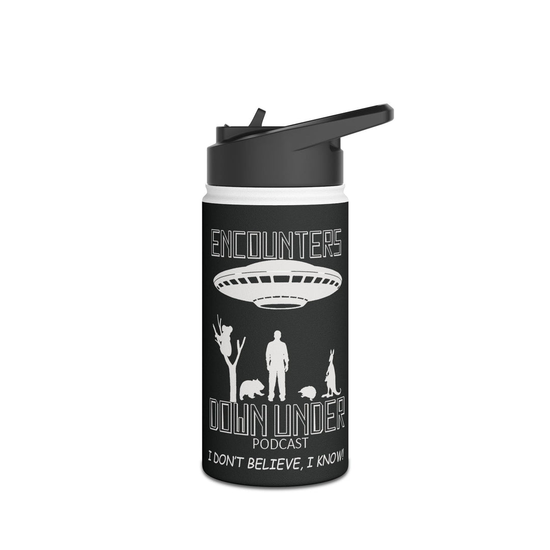 Encounters Down Under Podcast Stainless Steel Water Bottle - Stay Hydrated in Podcast Style Mug Printify