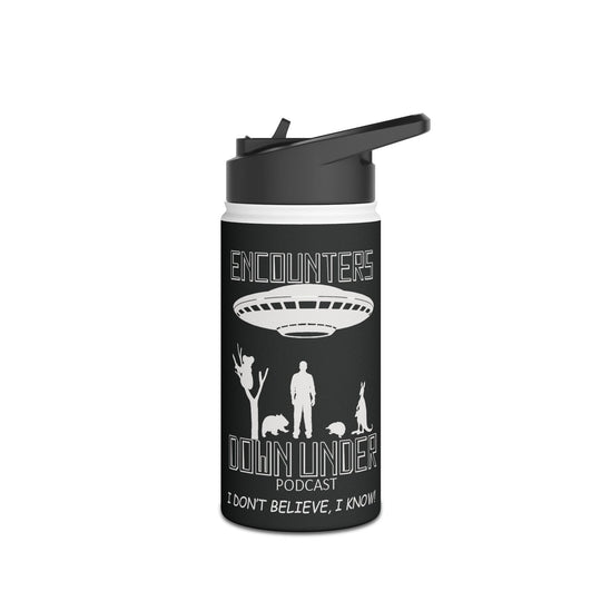 Encounters Down Under Podcast Stainless Steel Water Bottle - Stay Hydrated in Podcast Style Mug Printify