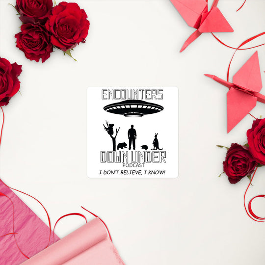 Encounters Down Under Podcast Stickers 2 - Stick and Show Your Podcast Passion Imagin Vibes