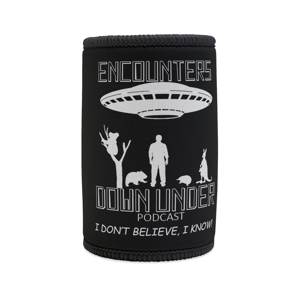 Encounters Down Under Podcast Stubby Cooler - Keep Your Drinks Cool with Podcast Swag Accessories Printify