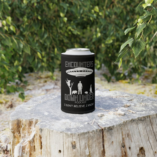 Encounters Down Under Podcast Stubby Cooler - Keep Your Drinks Cool with Podcast Swag Accessories Printify