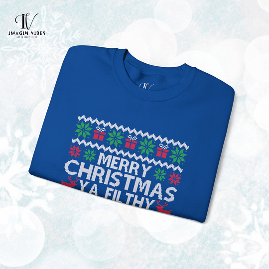 Christmas Movie Quote Sweatshirt Sweatshirt Printify