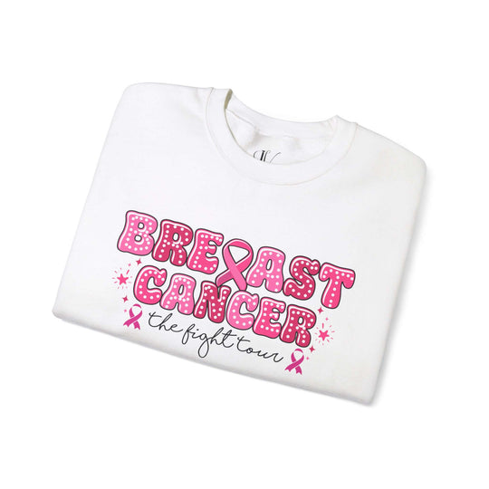 Breast Cancer Tour - The Fight Tour Sweatshirt Sweatshirt Printify