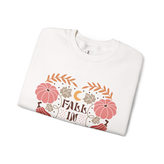 Fall in Love: Autumn Boho Sweatshirt Sweatshirt Printify
