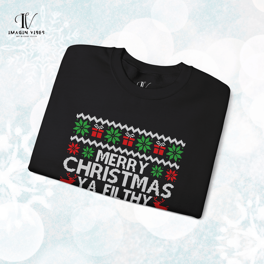 Christmas Movie Quote Sweatshirt Sweatshirt Printify