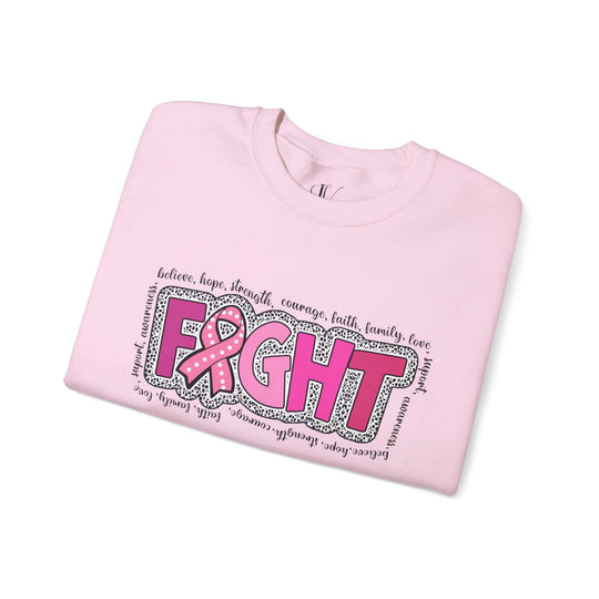 Fight Breast Cancer Sweatshirt Sweatshirt Printify