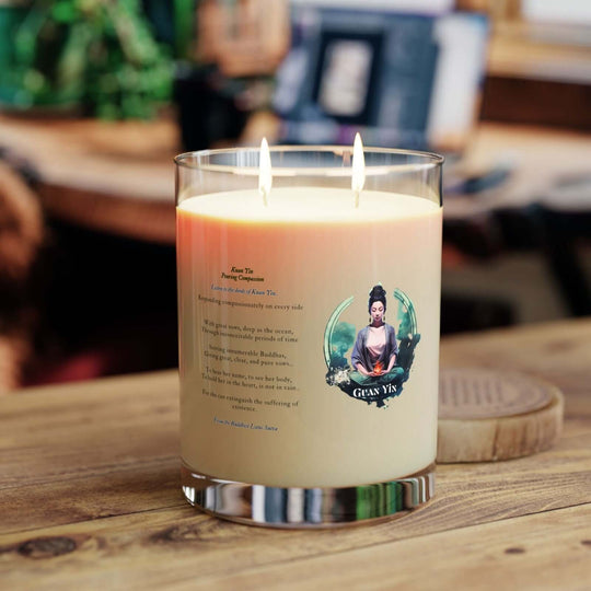 Scented Candle - Guan Yin Illustration 11oz Home Decor Printify
