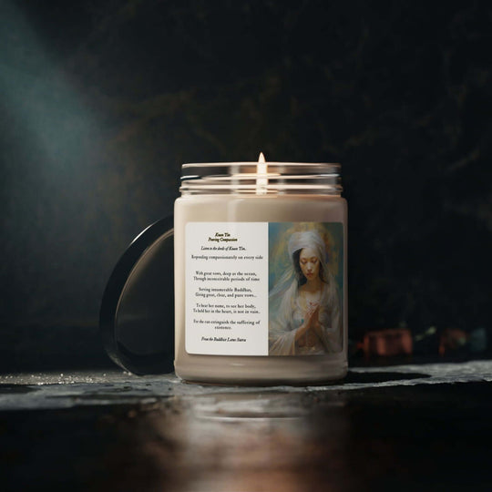 Guan Yin Scented Soy Candle: Spiritual Ritual Home Decor Printify