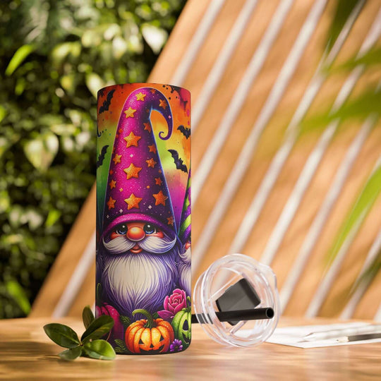 Halloween Gnomes Tumbler Mug Printify Black 20oz Matte