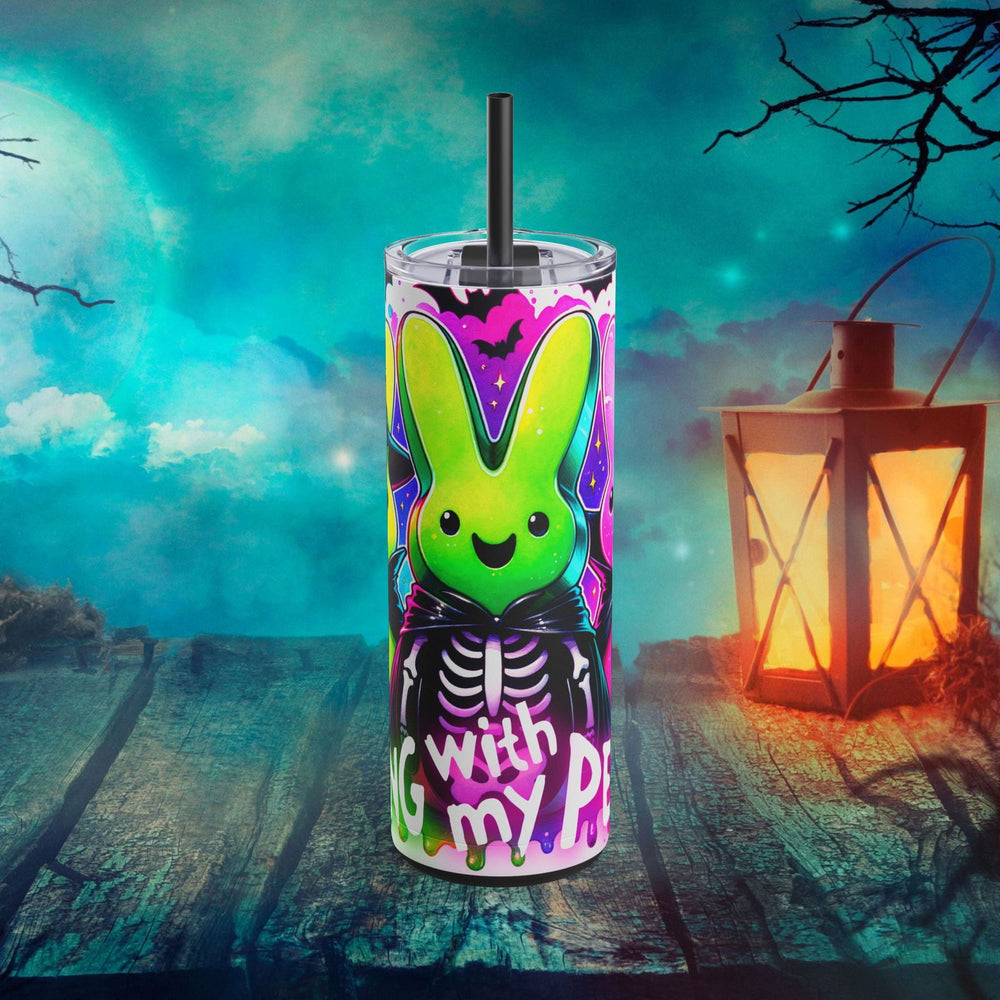 Hanging With My Peeps Halloween Tumbler Mug Printify Black 20oz Matte