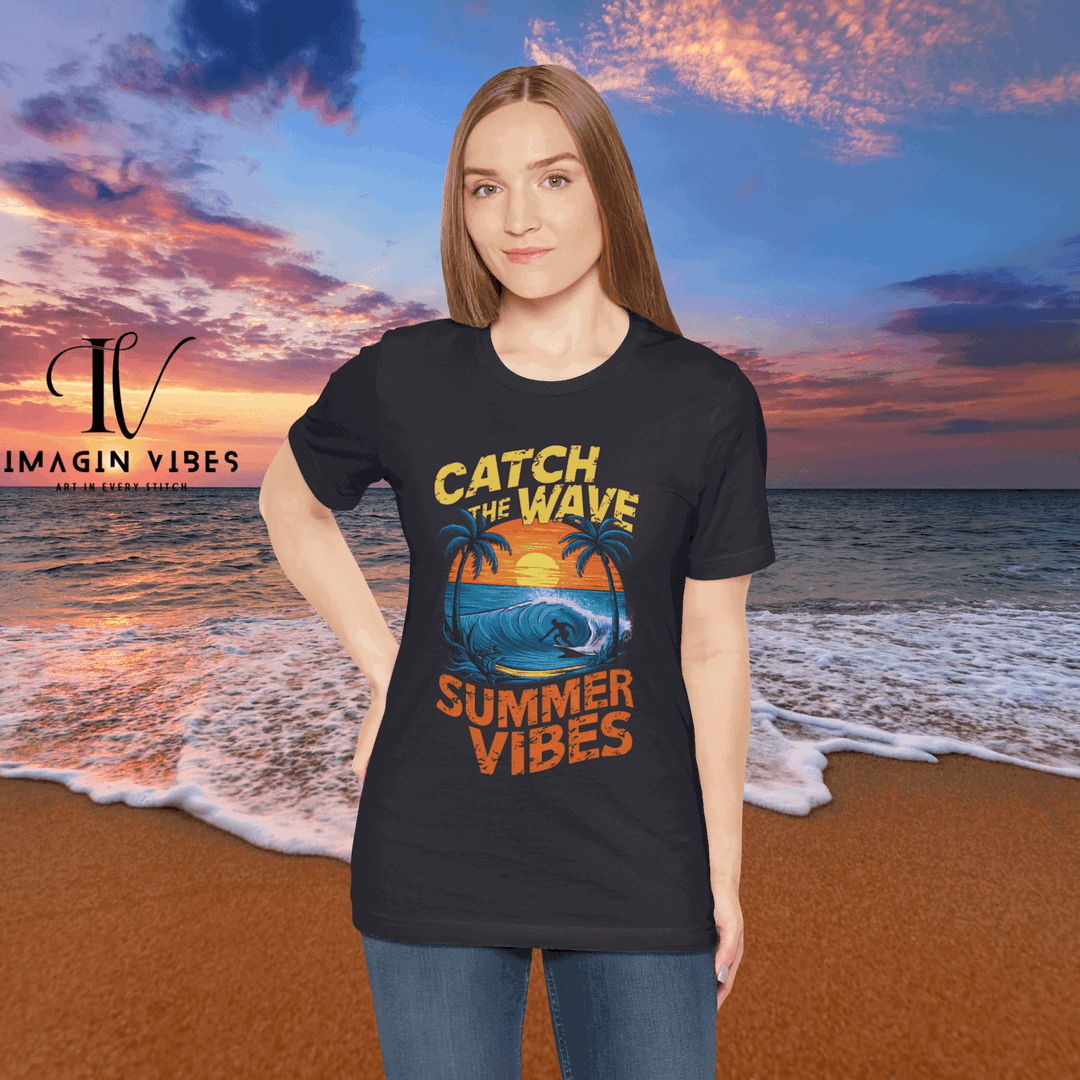 IV: Catch the Wave - Summer Vibes Tee T-Shirt Printify
