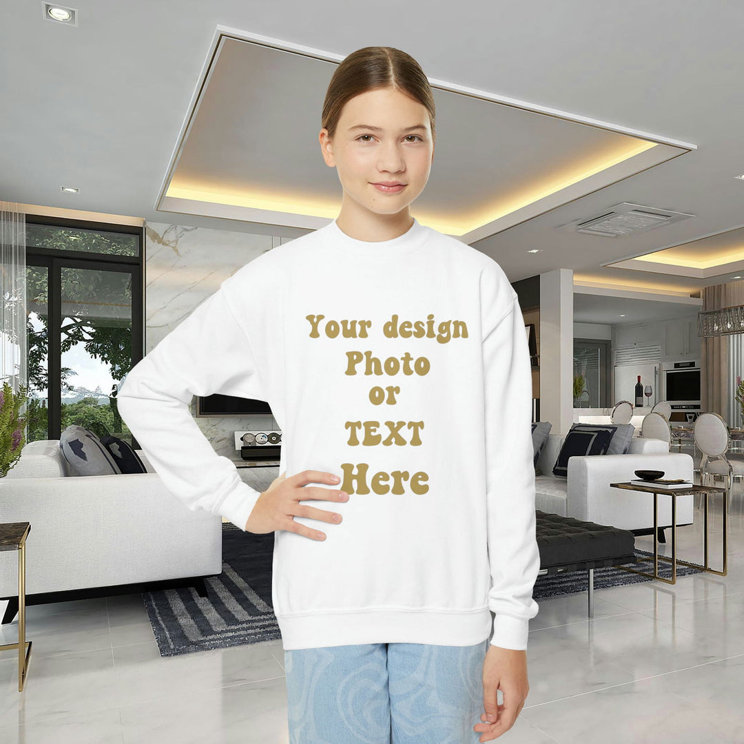 Imagin Vibes: Custom Youth Crew Kids clothes Printify White XS