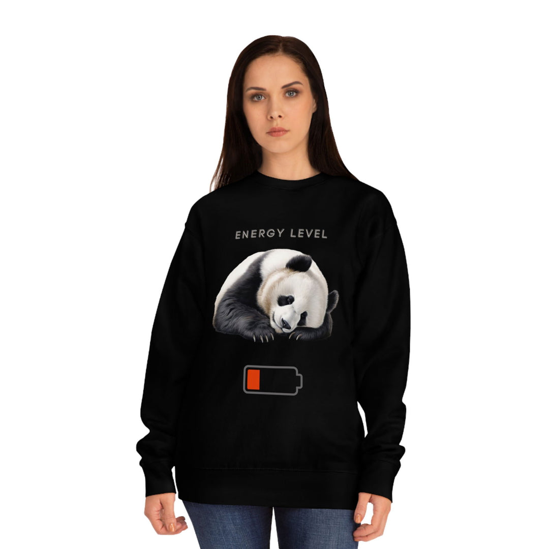 Imagin Vibes: Energy Level Panda Sweatshirt Sweatshirt Printify
