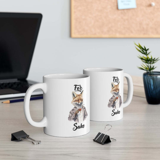 Funny Fox Ceramic Mug Mug Printify