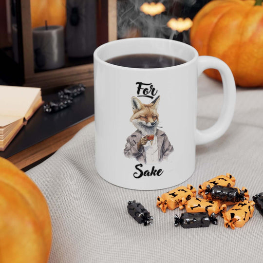 Funny Fox Ceramic Mug Mug Printify