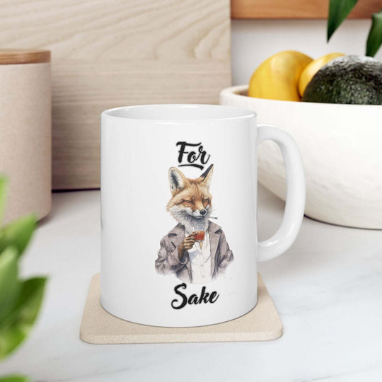 Funny Fox Ceramic Mug Mug Printify