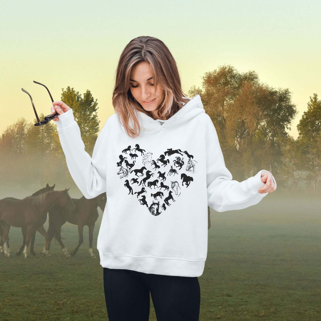 Horse Heart Hoodie: Celebrate Your Love Hoodie Printify