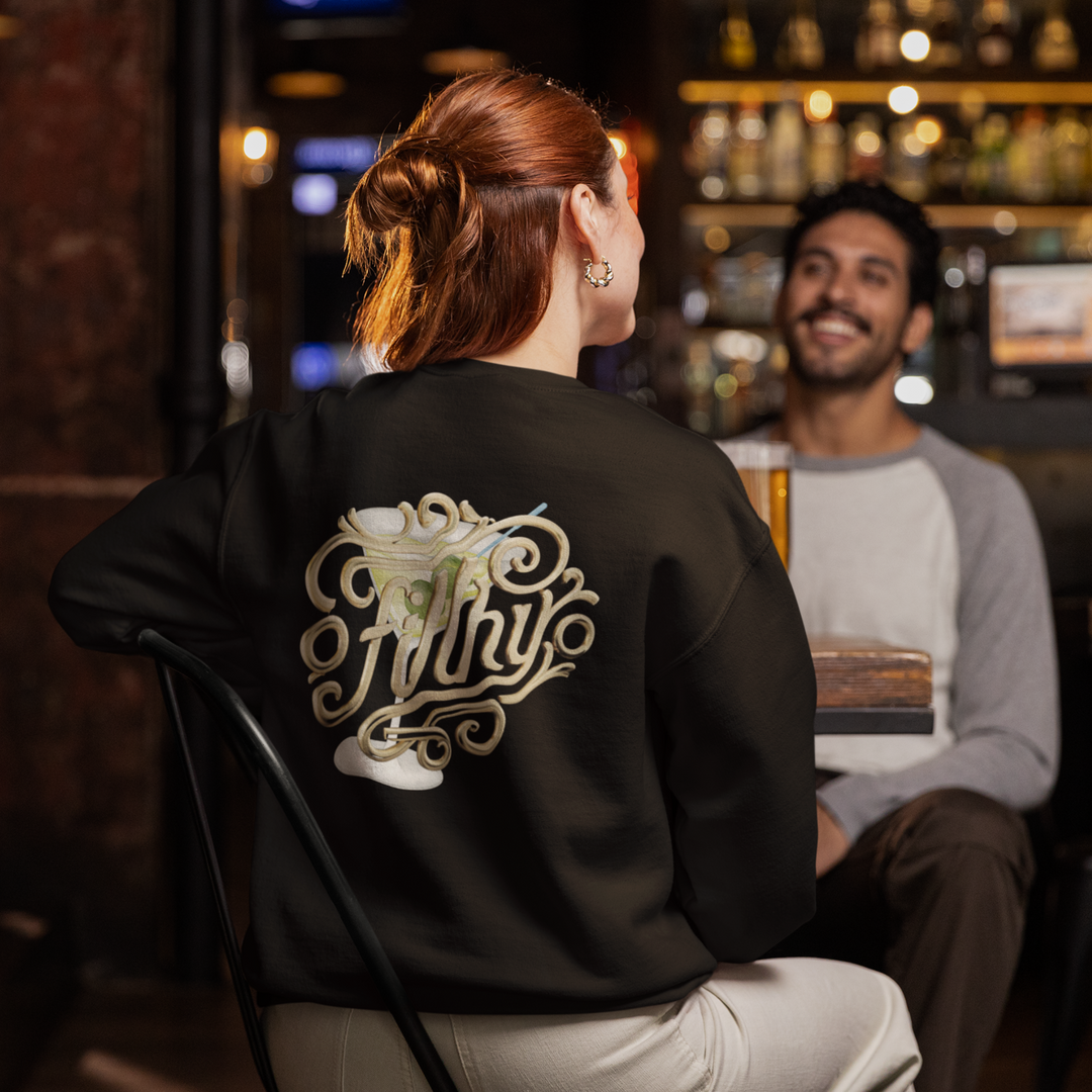 Imagin Vibes: Martini Sweatshirt: Extra Dirty Sweatshirt Printify