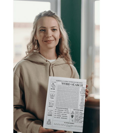 Newspaper Wedding Program Template (Editable & Fun!) planner ImaginVibes