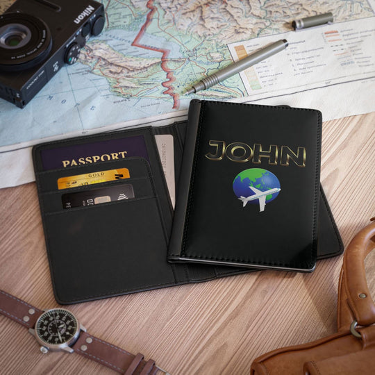 Imagin Vibes: Personalized Passport Cover (3D Letter Patch - Elegant & Secure) Accessories Printify