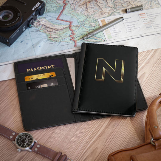 Imagin Vibes: Personalized Passport Cover (3D Letter Patch - Elegant & Secure) Accessories Printify