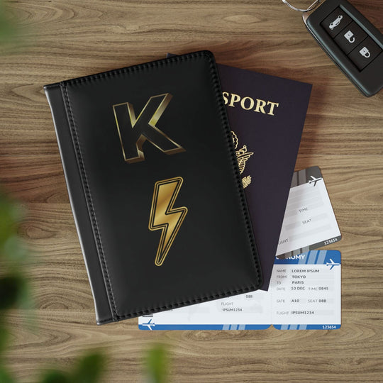Imagin Vibes: Personalized Passport Cover (3D Letter Patch - Elegant & Secure) Accessories Printify