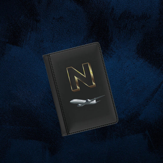 Imagin Vibes: Personalized Passport Cover (3D Letter Patch - Elegant & Secure) Accessories Printify