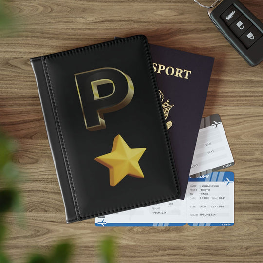 Imagin Vibes: Personalized Passport Cover (3D Letter Patch - Elegant & Secure) Accessories Printify